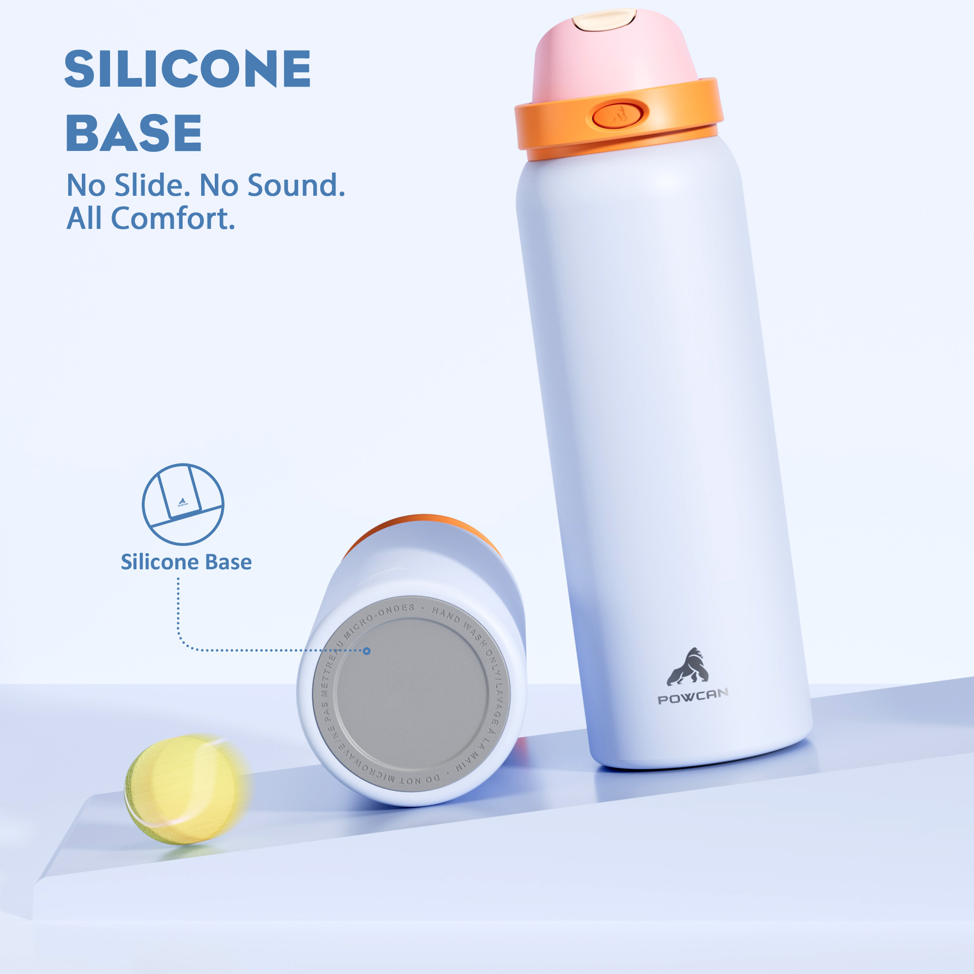 40oz 2-in-1 Lid with Push-Button Spout Water Bottle