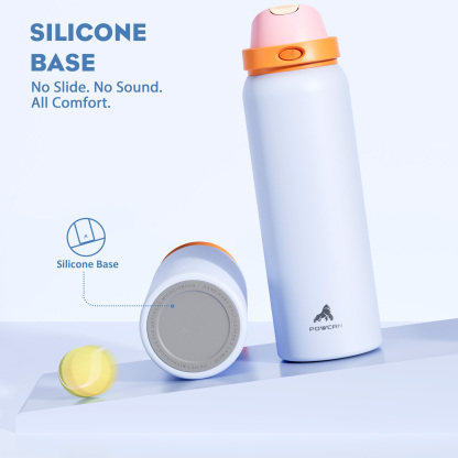 40oz 2-in-1 Lid with Push-Button Spout Water Bottle