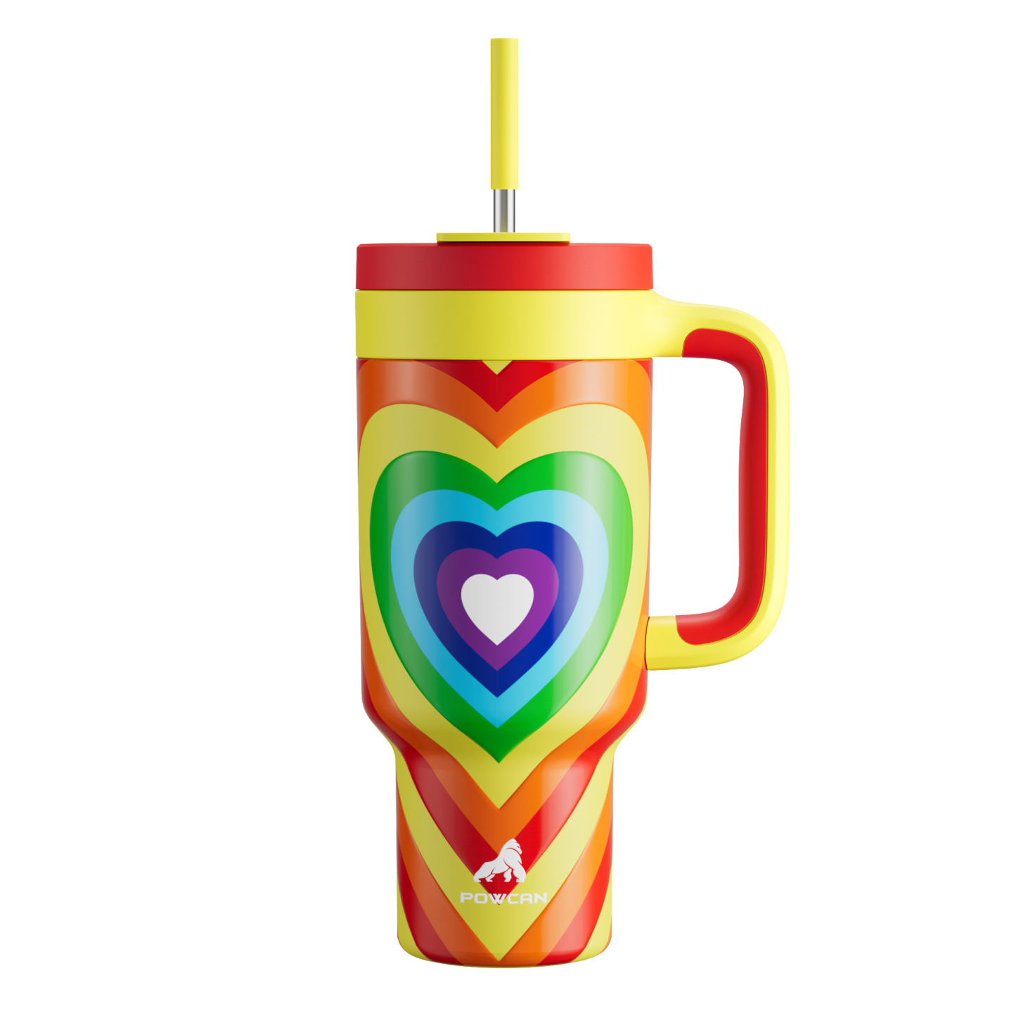 40 oz Tumbler with 2-in-1 Metal Straw Lid