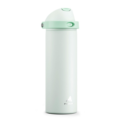 24 oz 2-in-1 Lid with Push-Button Spout Water Bottle