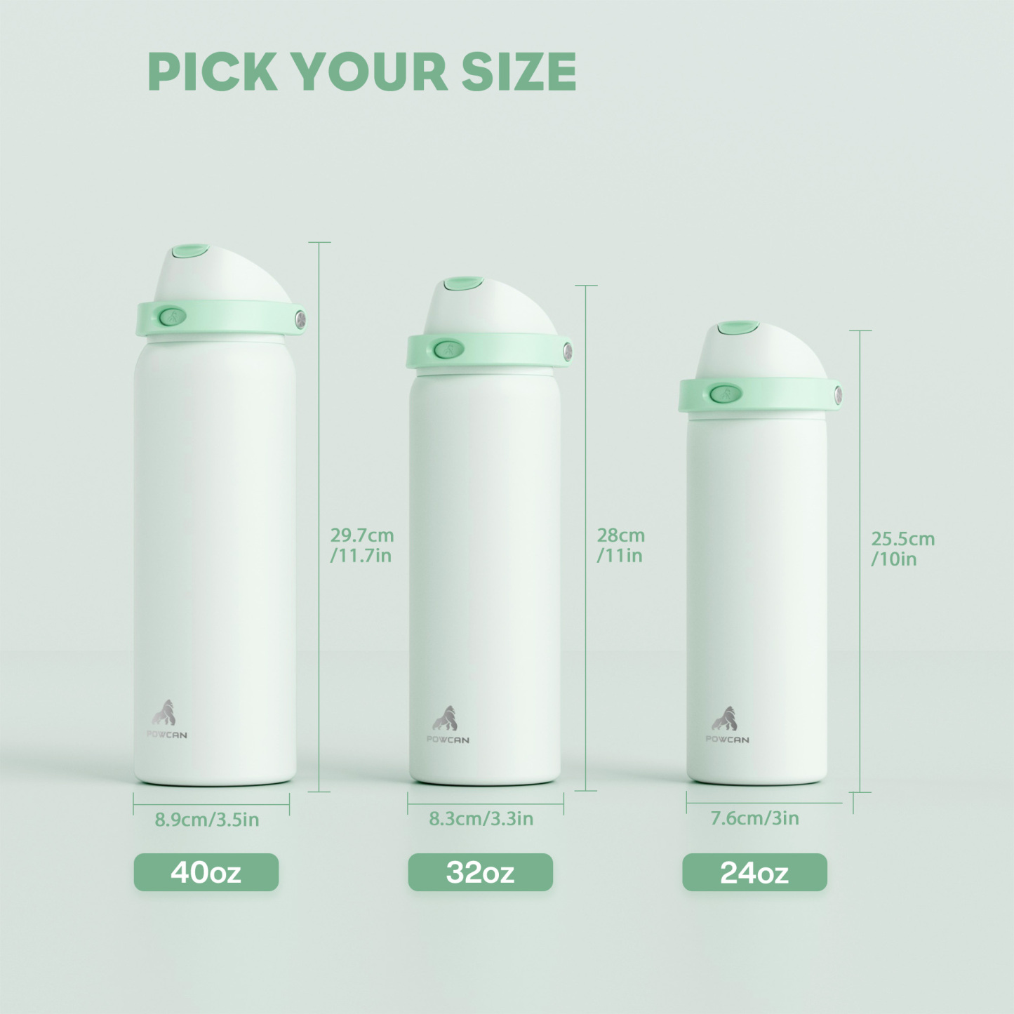 40oz 2-in-1 Lid with Push-Button Spout Water Bottle