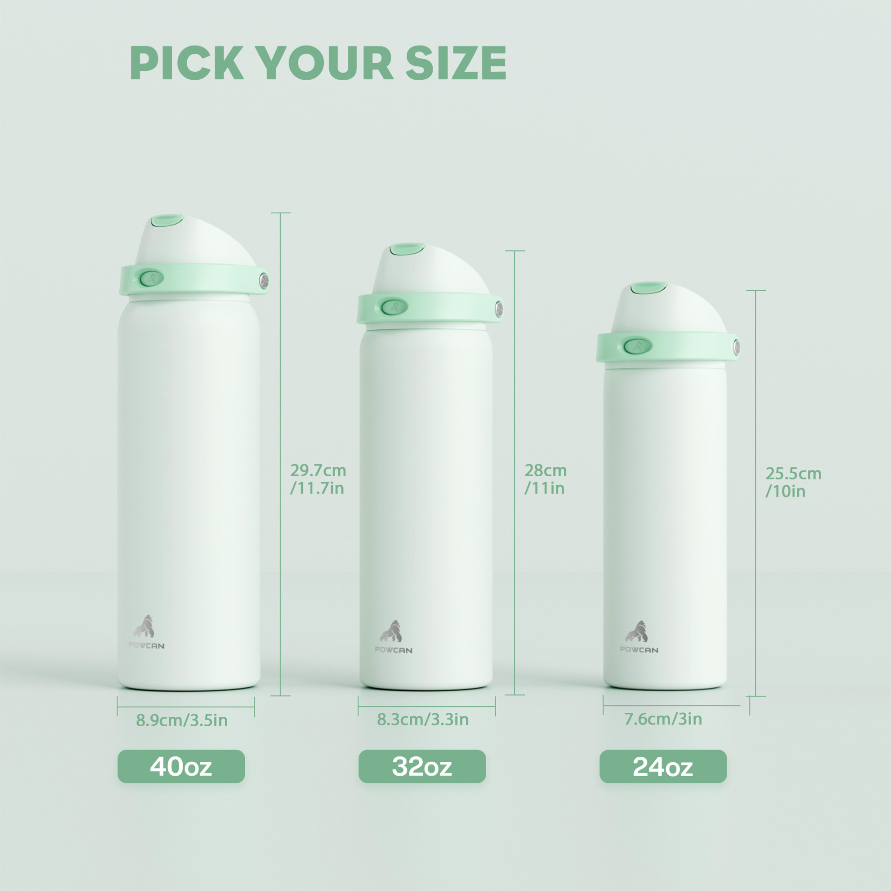 40oz 2-in-1 Lid with Push-Button Spout Water Bottle