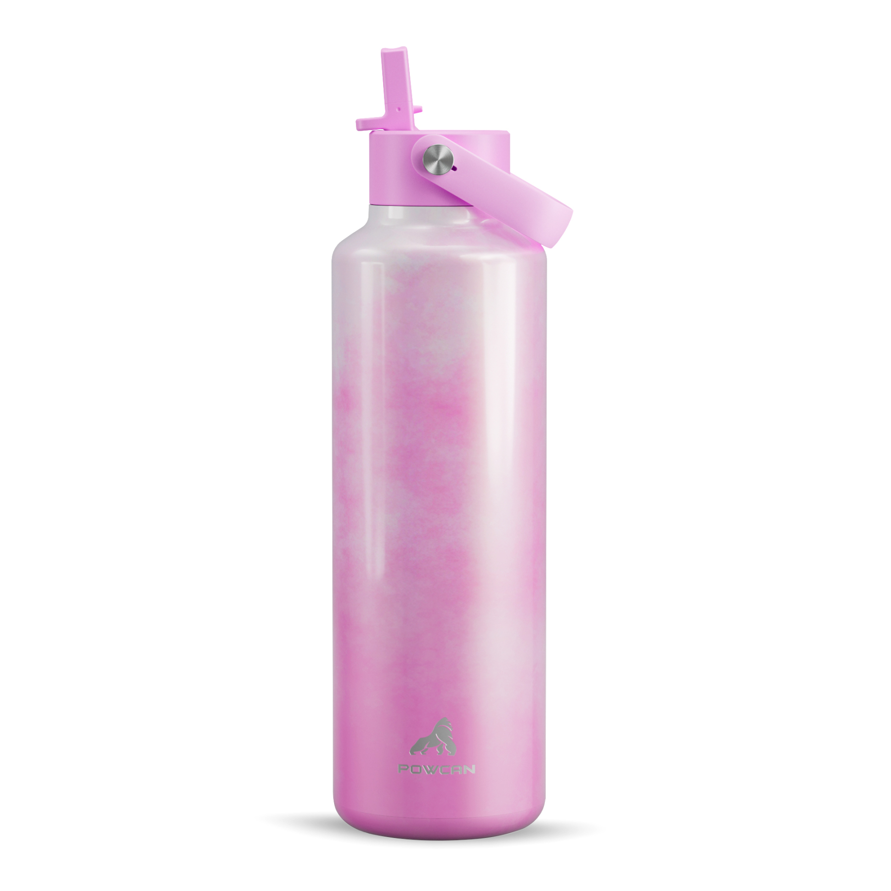 24 oz Slim Insulated Water Bottle with Flip Straw