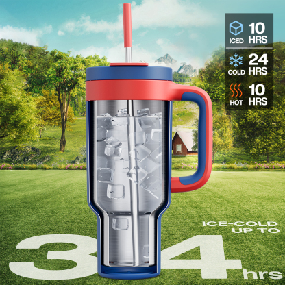 40 oz Tumbler with 2-in-1 Metal Straw Lid - Pure Collection