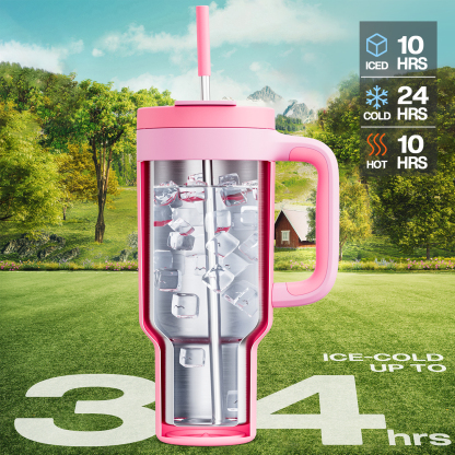40 oz Tumbler with 2-in-1 Metal Straw Lid - Pure Collection