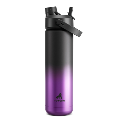 26 oz Insulated Water Bottle with 2-in-1 Straw and Spout Lid