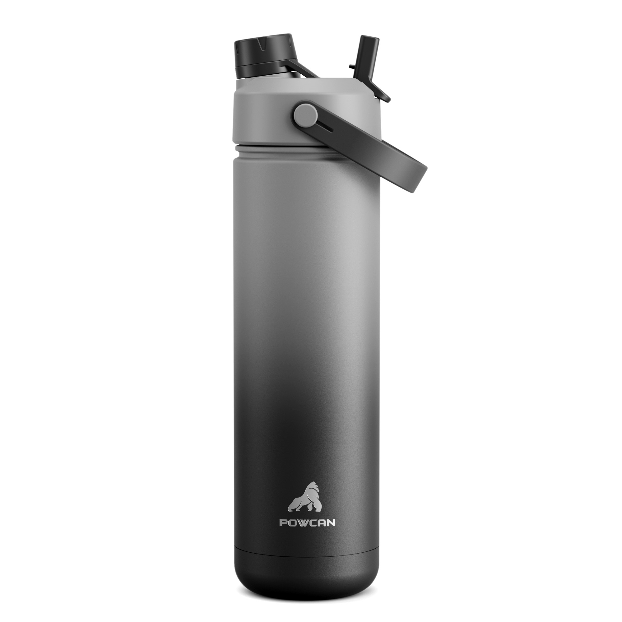 26 oz Insulated Water Bottle with 2-in-1 Straw and Spout Lid