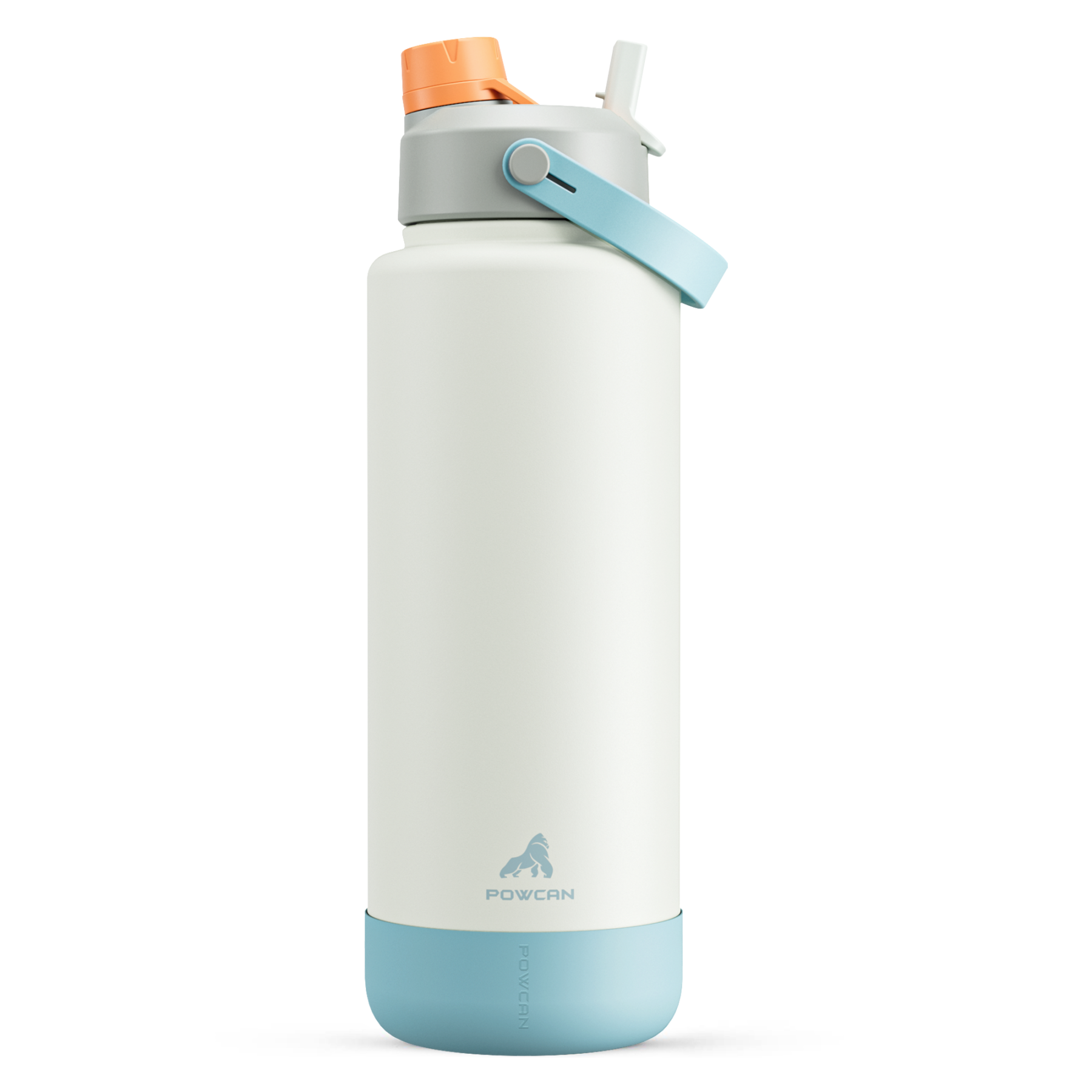 40 oz Insulated Water Bottle with 2-in-1 Straw and Spout Lid