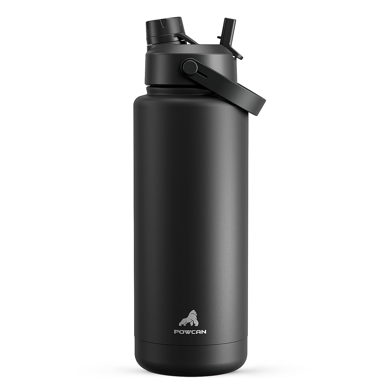40oz Insulated Water Bottle with 2-in-1 Straw and Spout Lid Pure Collection, Keep Cold 24H, Leak-Proof