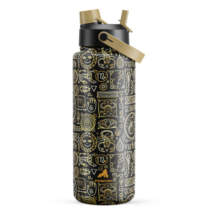 40 oz Insulated Water Bottle with 2-in-1 Straw and Spout Lid