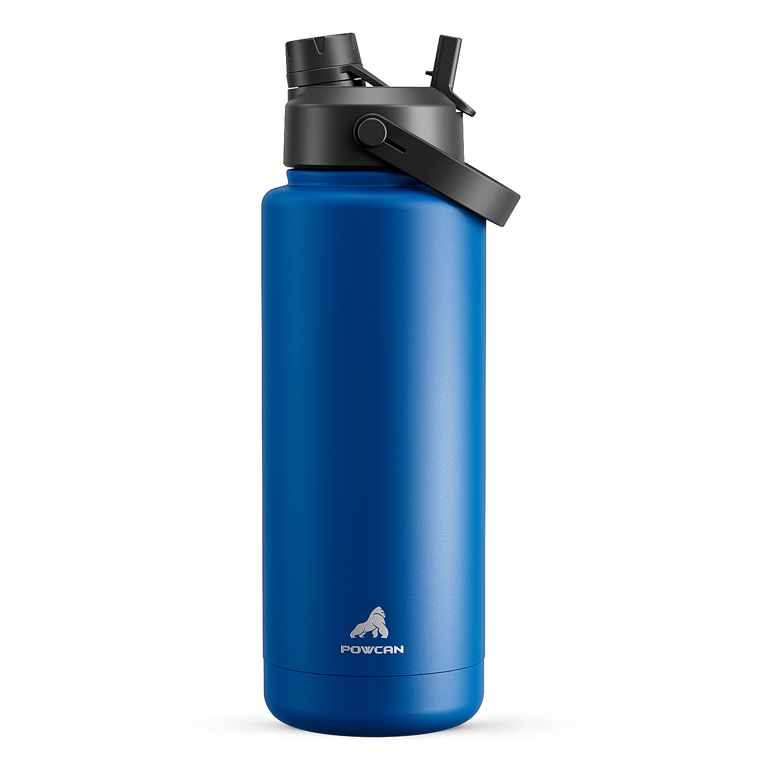 40oz Insulated Water Bottle with 2-in-1 Straw and Spout Lid Pure Collection, Keep Cold 24H, Leak-Proof
