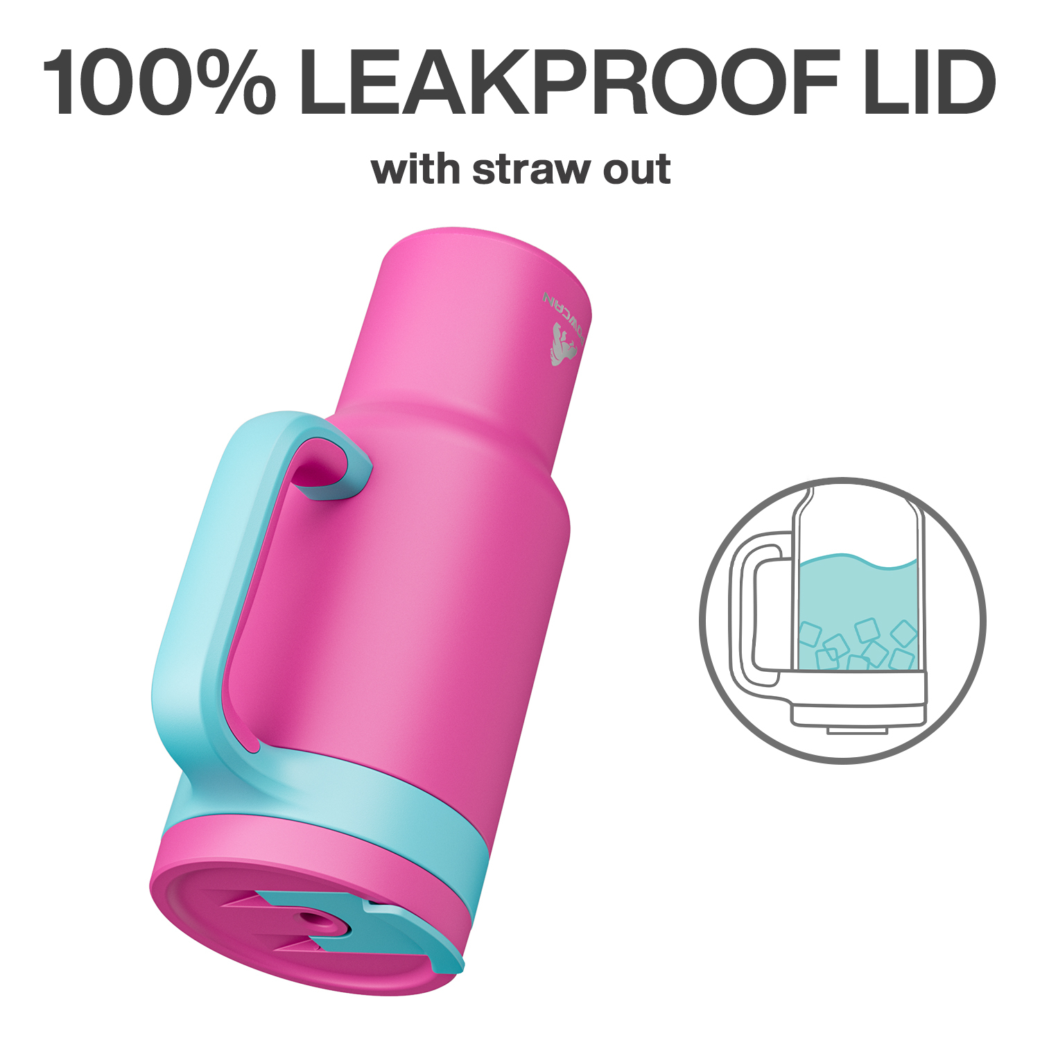 40 oz Tumbler with 2-in-1 Metal Straw Lid - Pure Collection