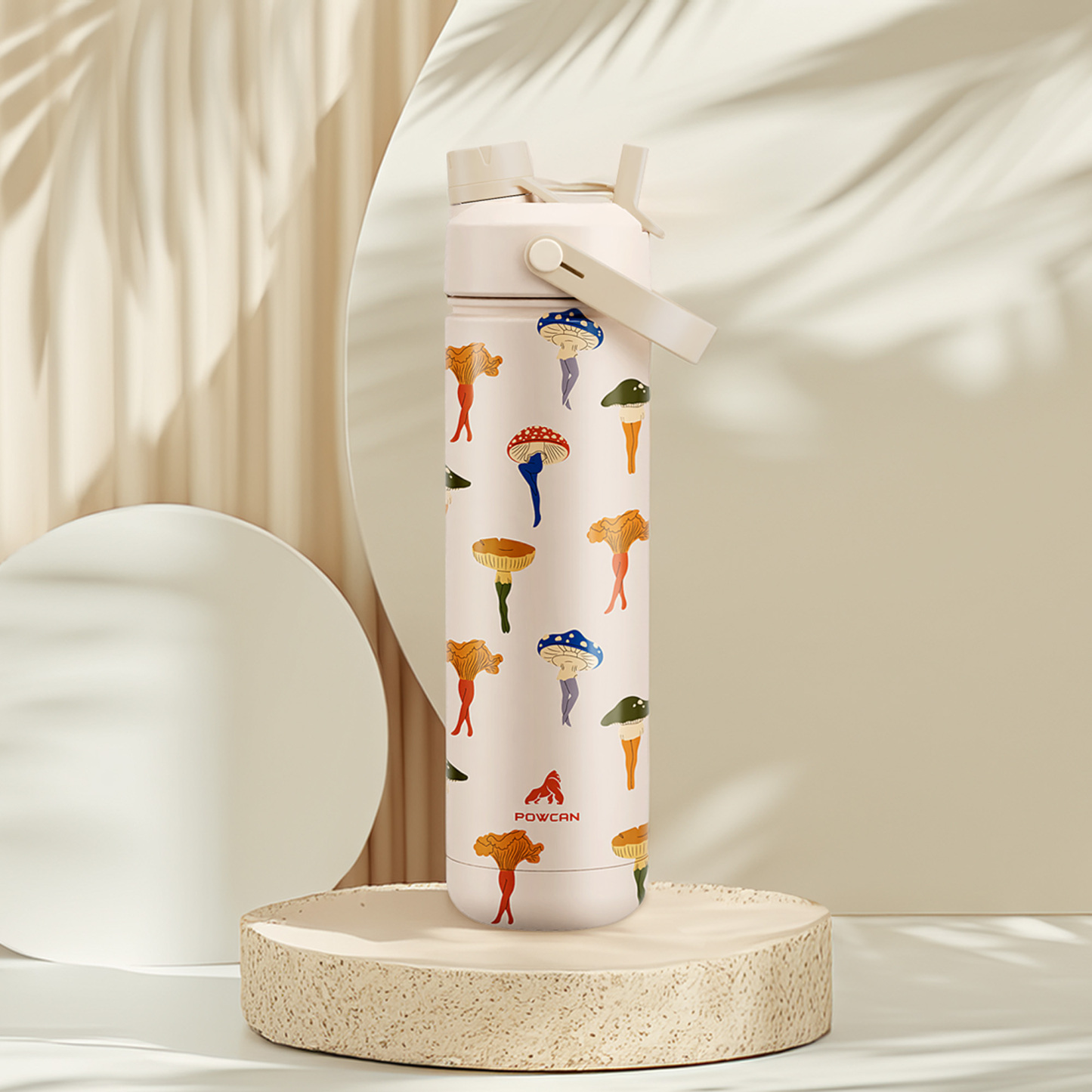 26 oz Insulated Water Bottle with 2-in-1 Straw and Spout Lid