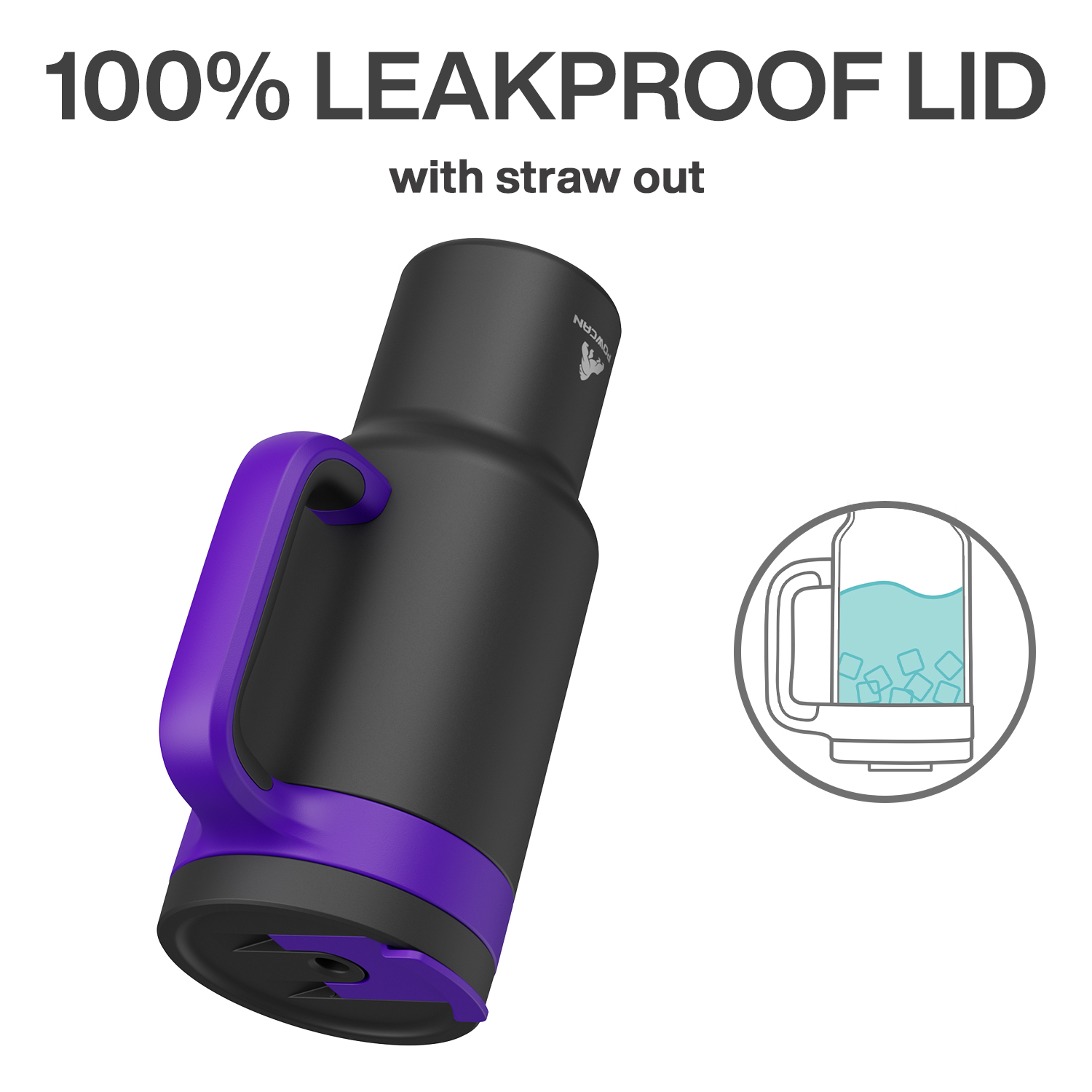 40 oz Tumbler with 2-in-1 Metal Straw Lid - Pure Collection