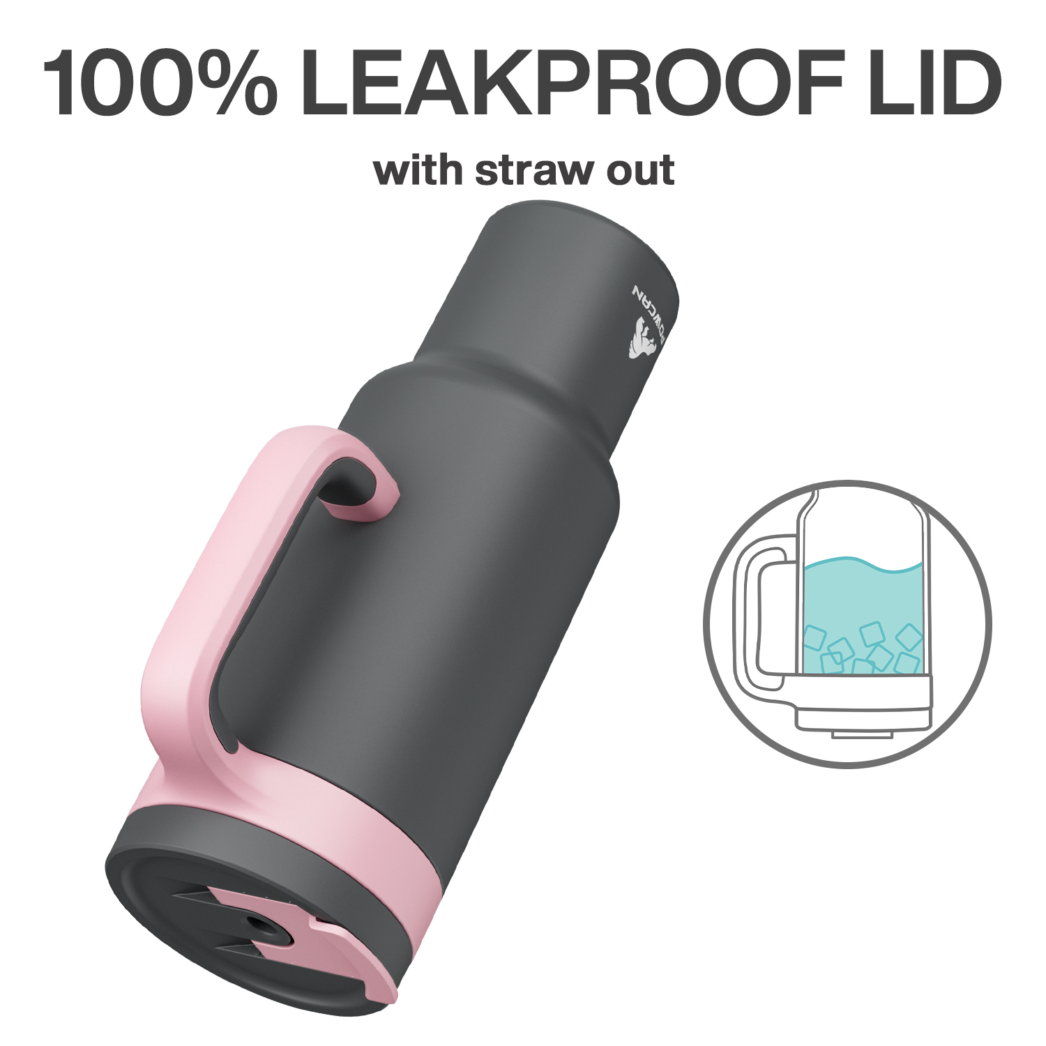 50 oz Tumbler with 2-in-1 Metal Straw Lid - Pure Collection