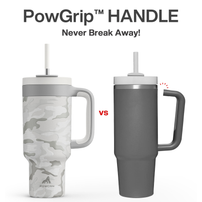 40 oz Tumbler with 2-in-1 Metal Straw Lid