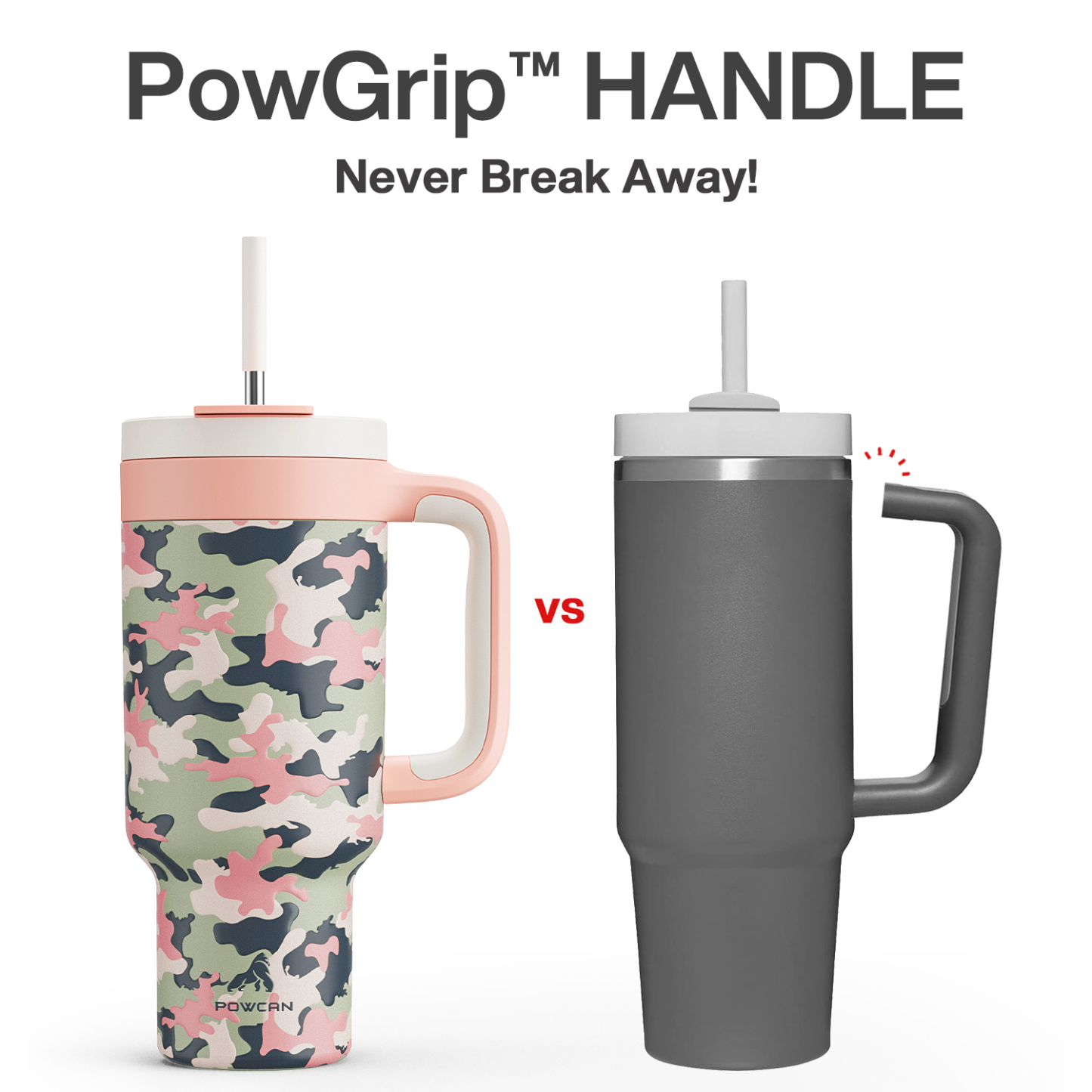 40 oz Tumbler with 2-in-1 Metal Straw Lid