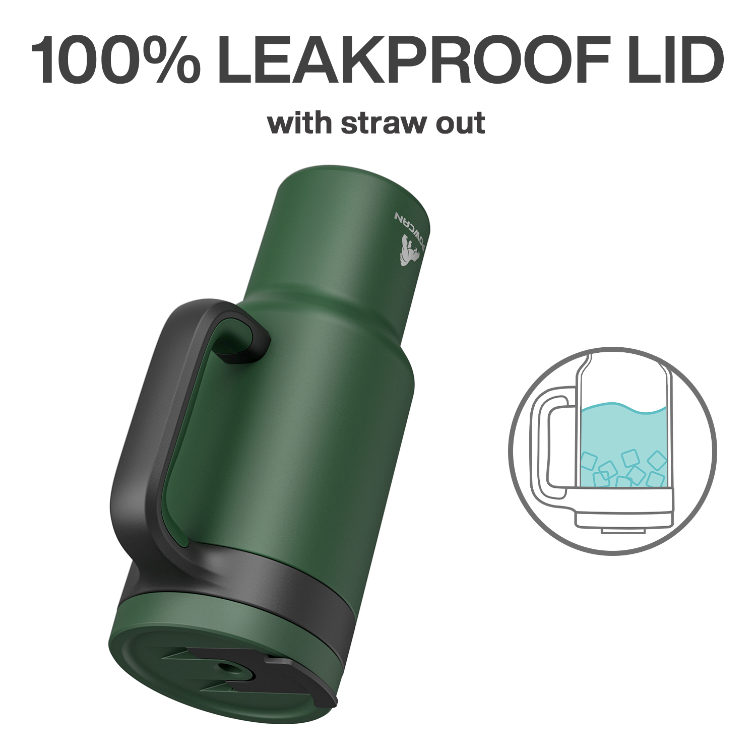 40 oz Tumbler with 2-in-1 Metal Straw Lid - Pure Collection