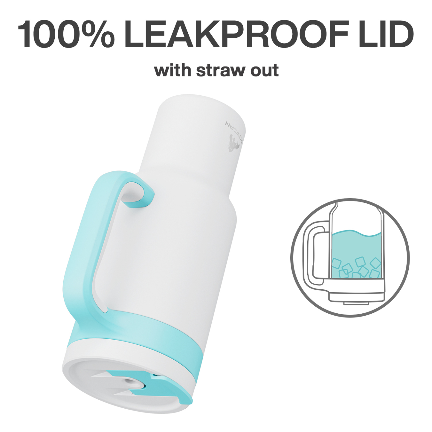 40 oz Tumbler with 2-in-1 Metal Straw Lid - Pure Collection