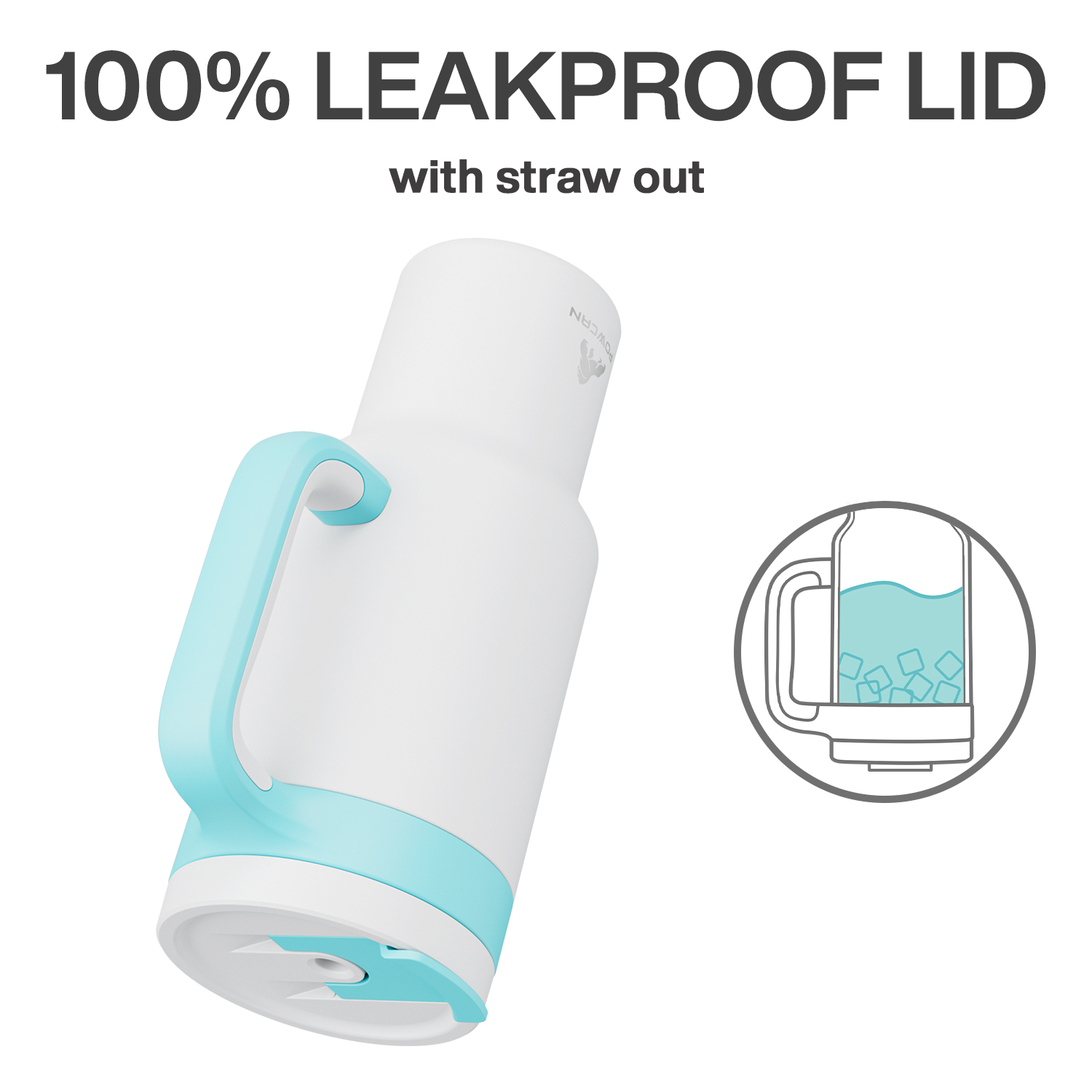 40 oz Tumbler with 2-in-1 Metal Straw Lid - Pure Collection