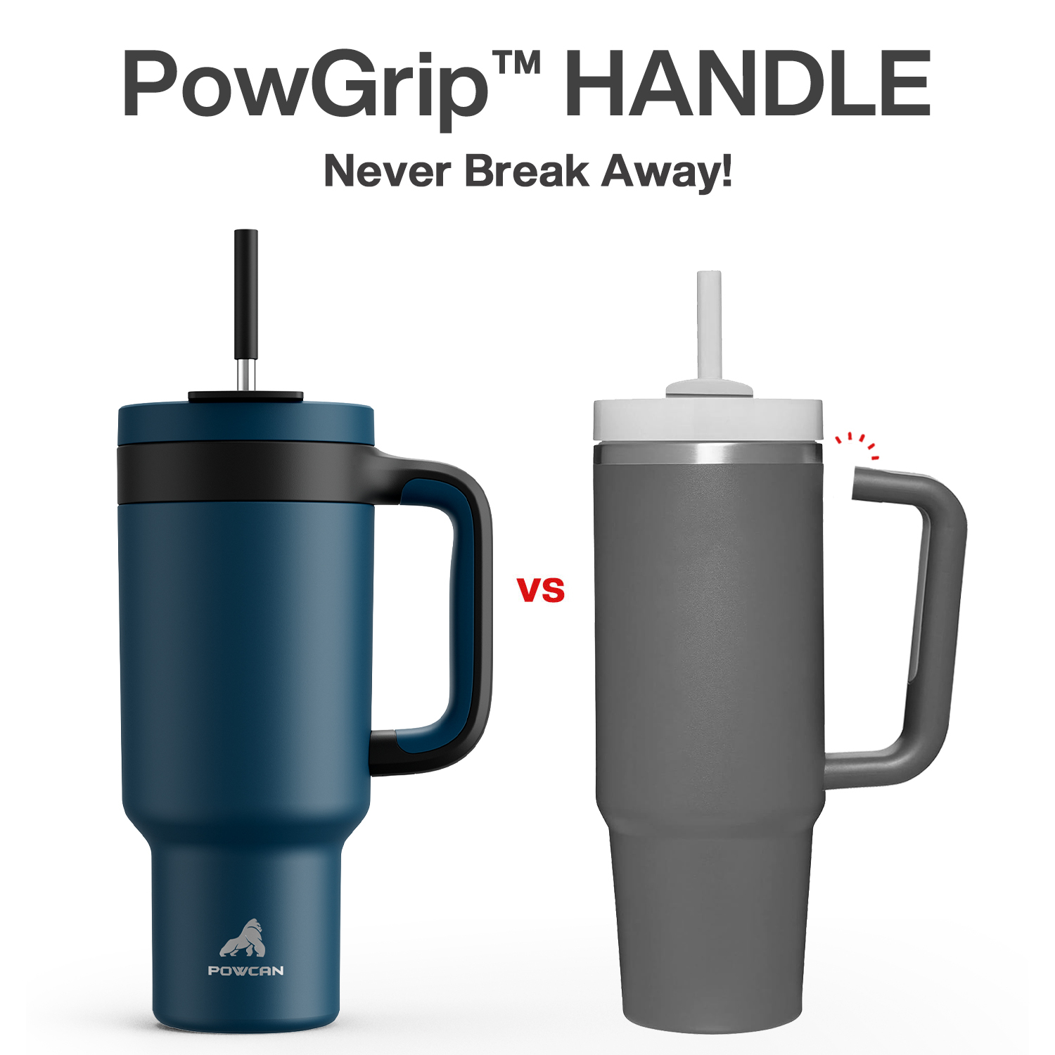 40 oz Tumbler with 2-in-1 Metal Straw Lid - Pure Collection