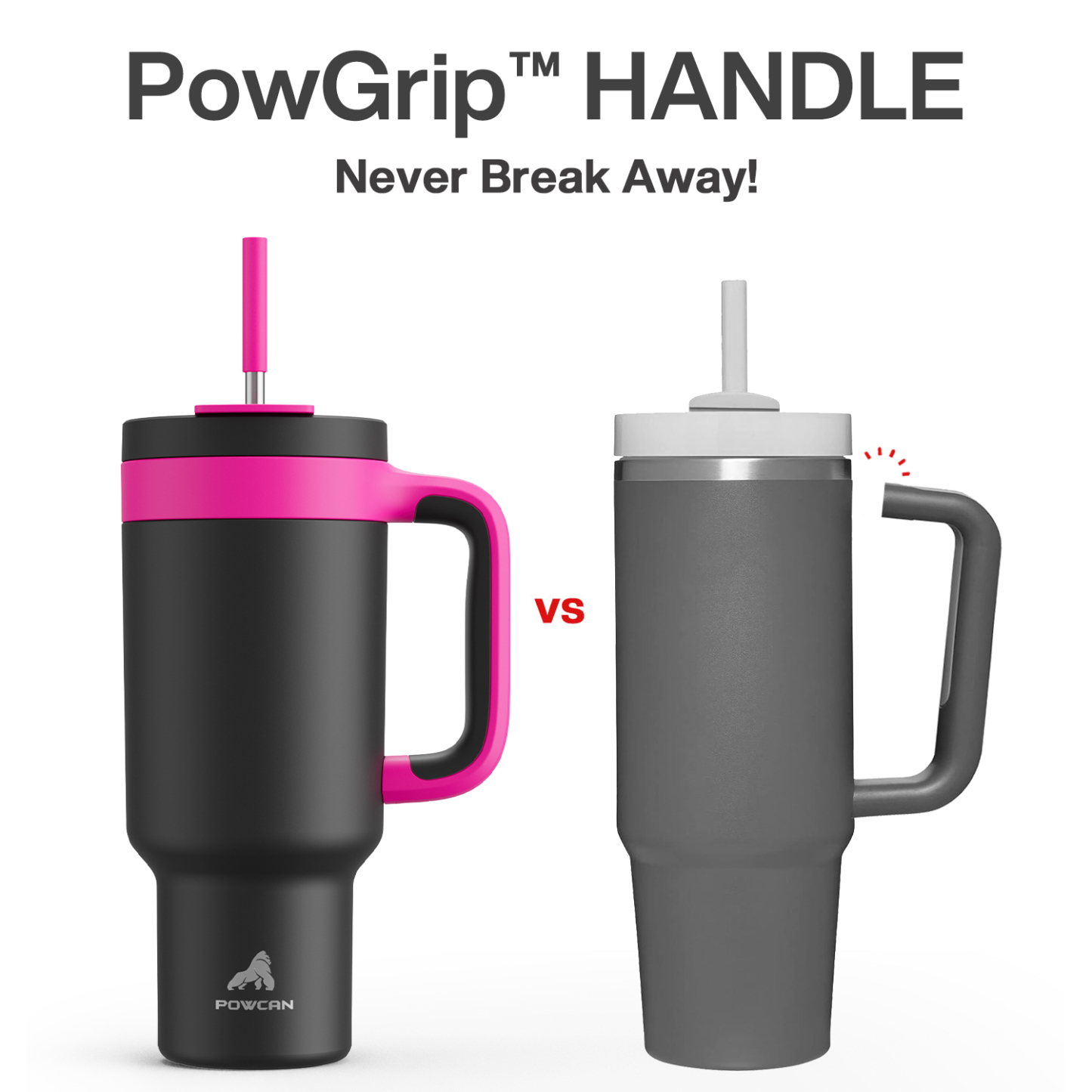 40 oz Tumbler with 2-in-1 Metal Straw Lid - Pure Collection