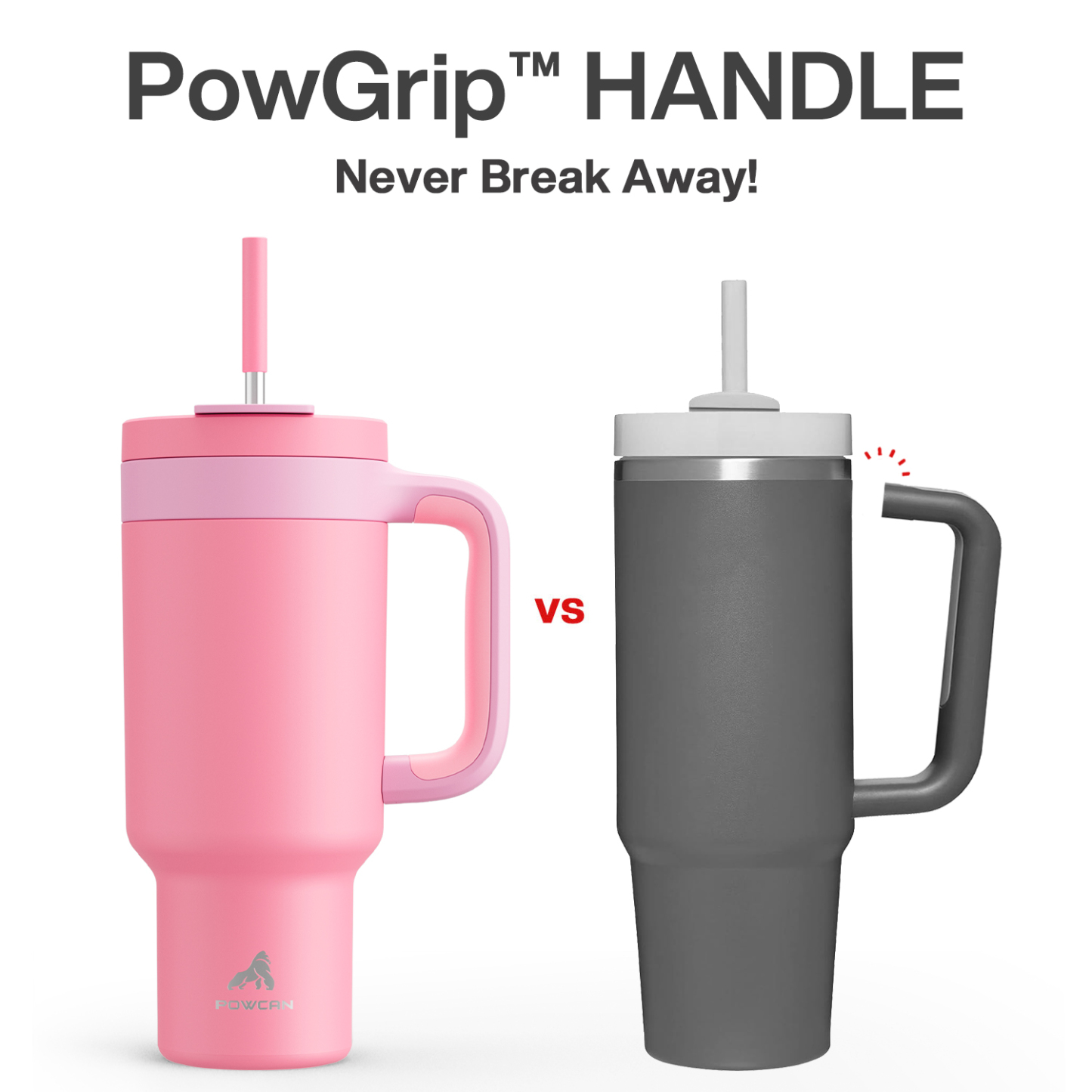 40 oz Tumbler with 2-in-1 Metal Straw Lid - Pure Collection