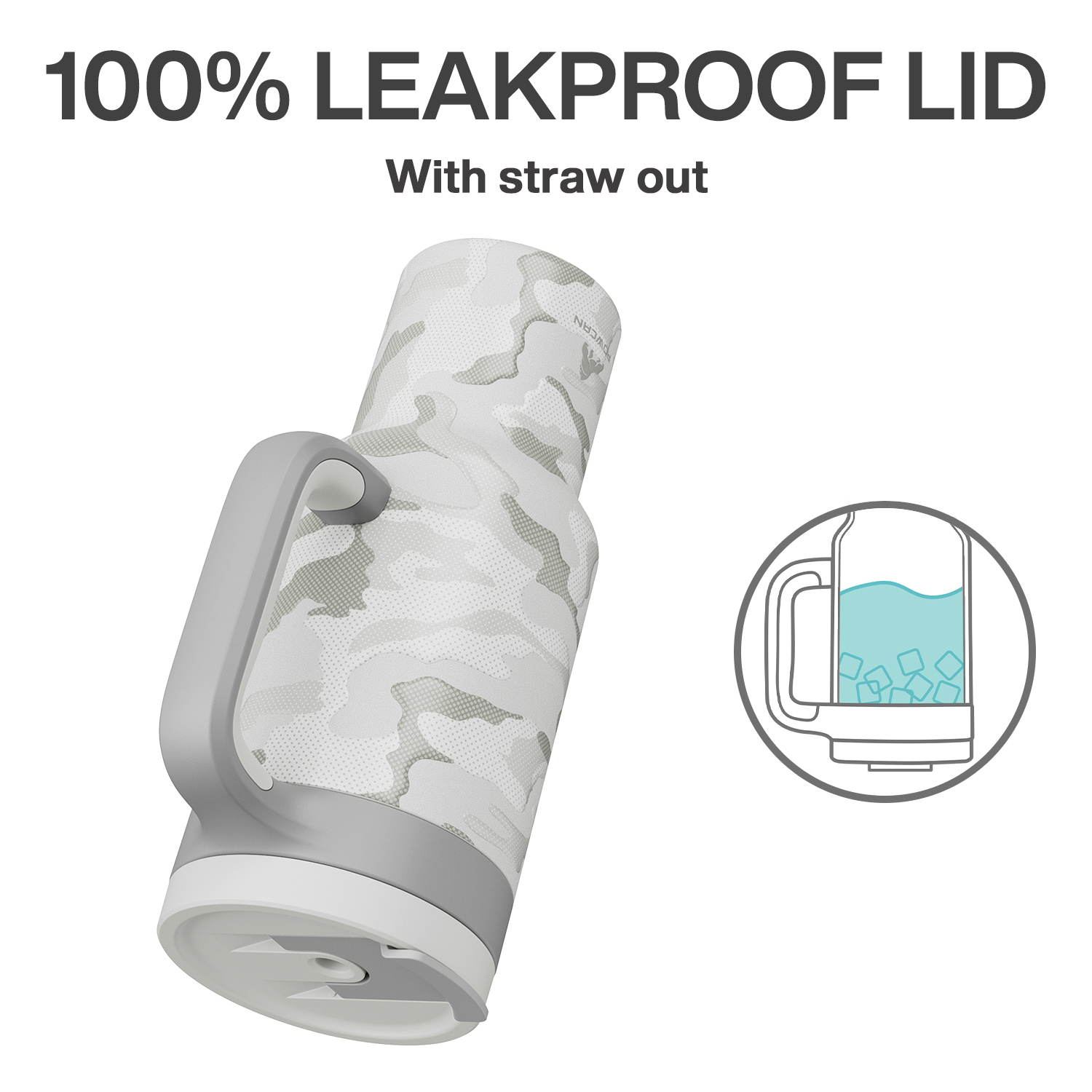 40 oz Tumbler with 2-in-1 Metal Straw Lid