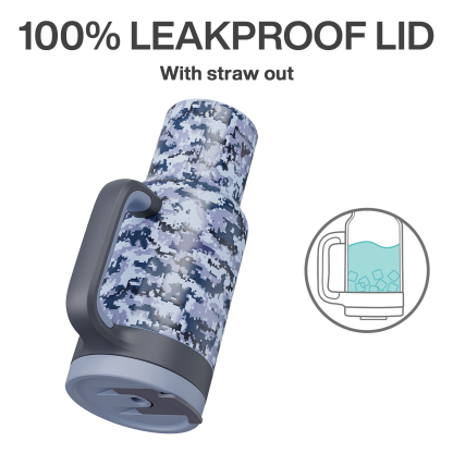 40 oz Tumbler with 2-in-1 Metal Straw Lid