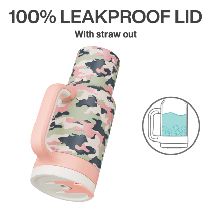 40 oz Tumbler with 2-in-1 Metal Straw Lid