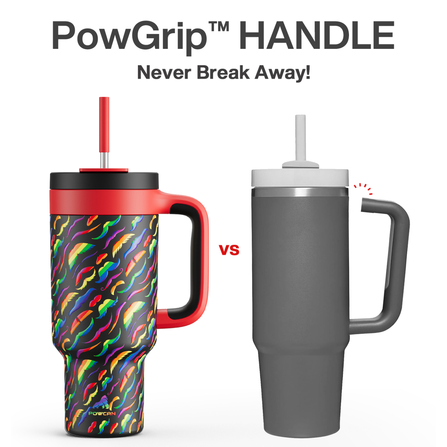 40 oz Tumbler with 2-in-1 Metal Straw Lid