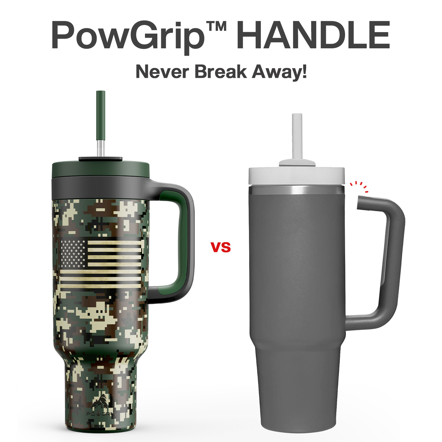 50 oz Tumbler with 2-in-1 Metal Straw Lid