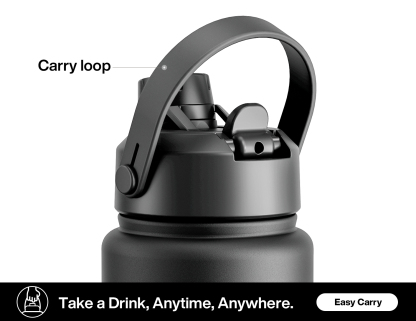 32 oz Insulated Water Bottle with 2-in-1 Straw and Spout Lid - Pure Collection