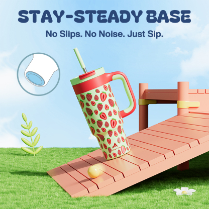 24 oz Tumbler with 2-in-1 Metal Straw Lid