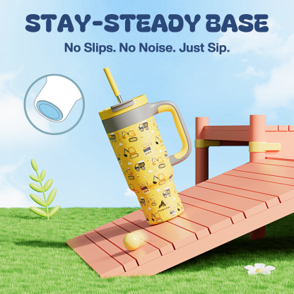 24 oz Tumbler with 2-in-1 Metal Straw Lid