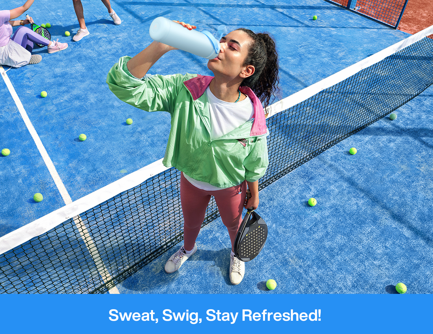 26oz Insulated Water Bottle with 2-in-1 Straw and Spout Lid Pure Collection, Keep Cold 24H, Leak-Proof