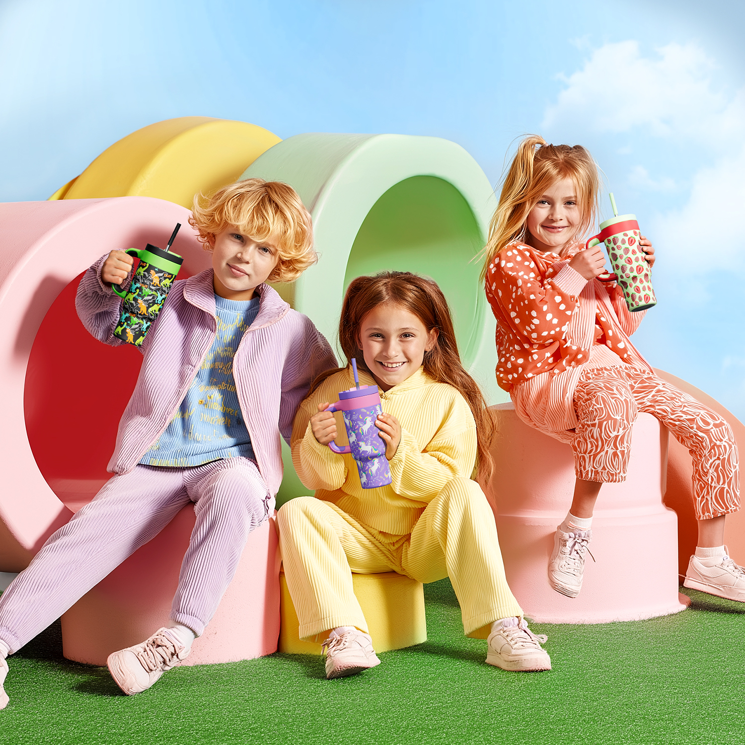 24 oz Tumbler with 2-in-1 Metal Straw Lid