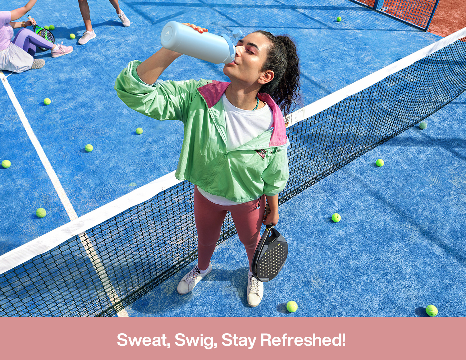 40 oz Insulated Water Bottle with 2-in-1 Straw and Spout Lid