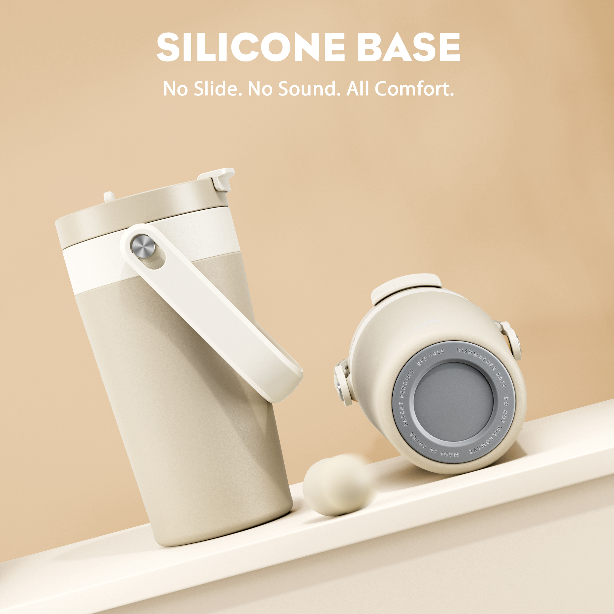 16 oz Insulated Coffee Mug for Work: 2-in-1 Straw Flip Lid, Keep Cold 24H, Fit in Car Cupholder, Leakproof, Stainless Steel Coffee Tumbler with Handle for Travel, Outdoor, Camping and Gifts (Deepsea)