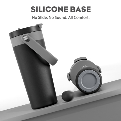 24 oz Insulated Coffee Mug for Travel: 2-in-1 Straw Flip Lid, Keep Cold 24H, Fit in Car Cupholder, Leakproof, Stainless Steel Coffee Tumbler with Handle for Outdoor, Office, Gifts and Sports (Deepsea)