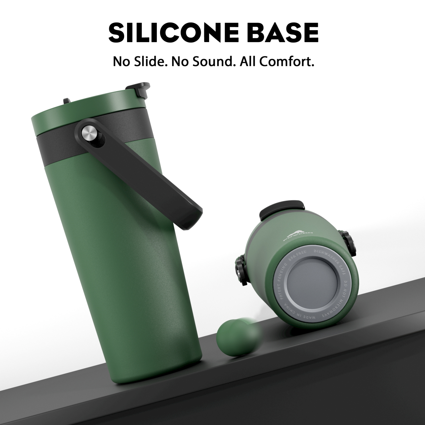 24 oz Insulated Coffee Mug for Travel: 2-in-1 Straw Flip Lid, Keep Cold 24H, Fit in Car Cupholder, Leakproof, Stainless Steel Coffee Tumbler with Handle for Outdoor, Office, Gifts and Sports (Deepsea)