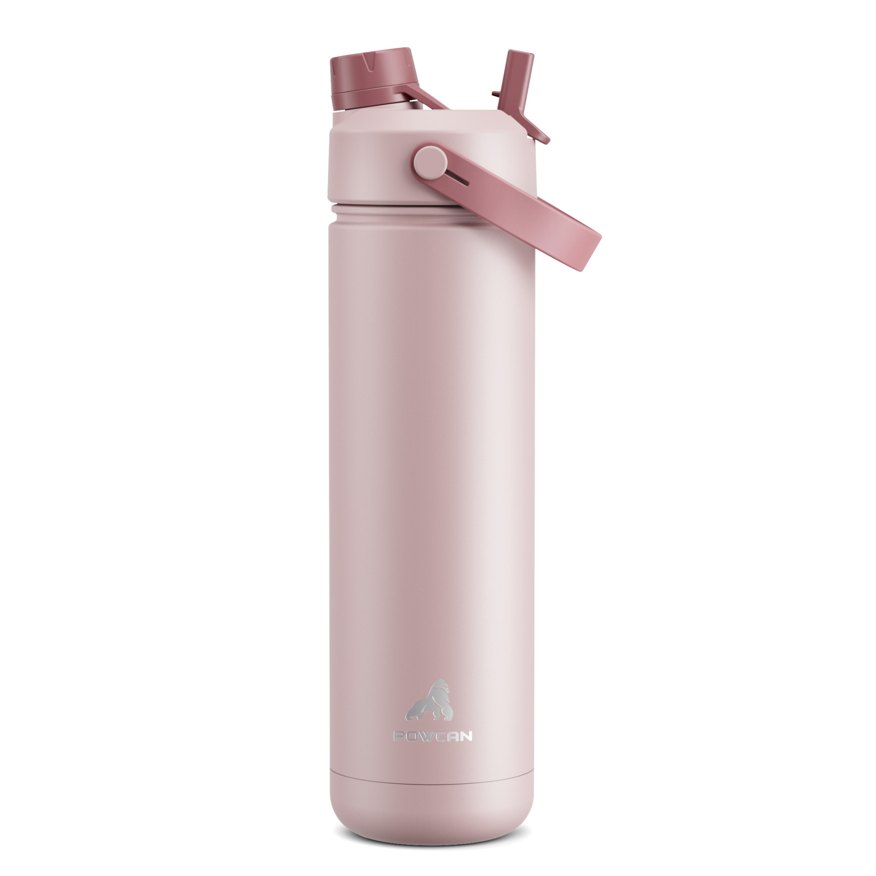 26 oz Insulated Water Bottle with 2-in-1 Straw and Spout Lid