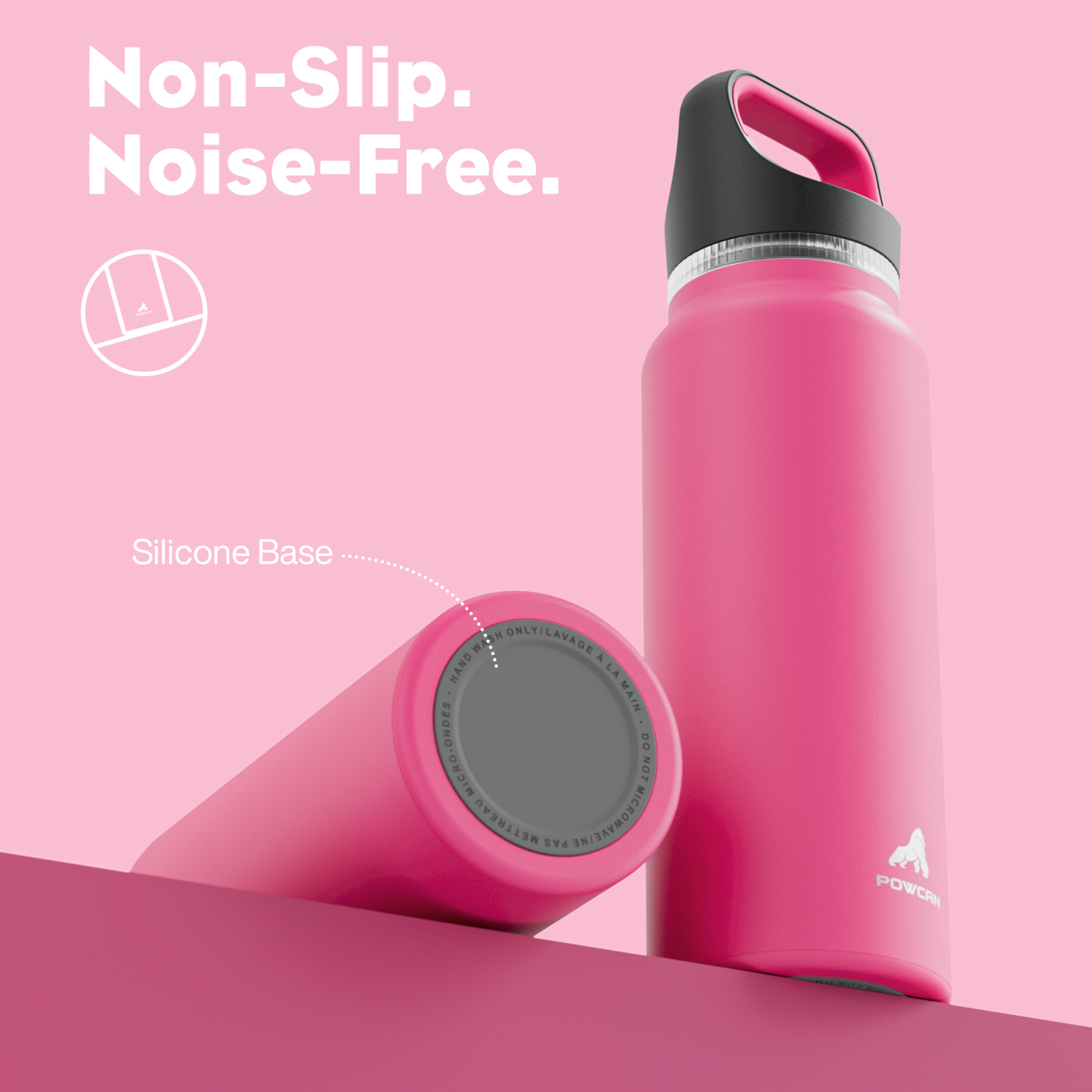 40 oz Insulated Water Bottle with 3 Lids