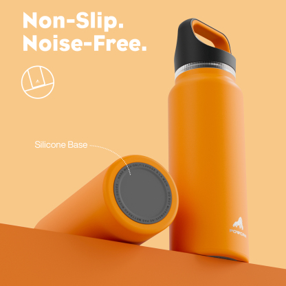 40 oz Insulated Water Bottle with 3 Lids