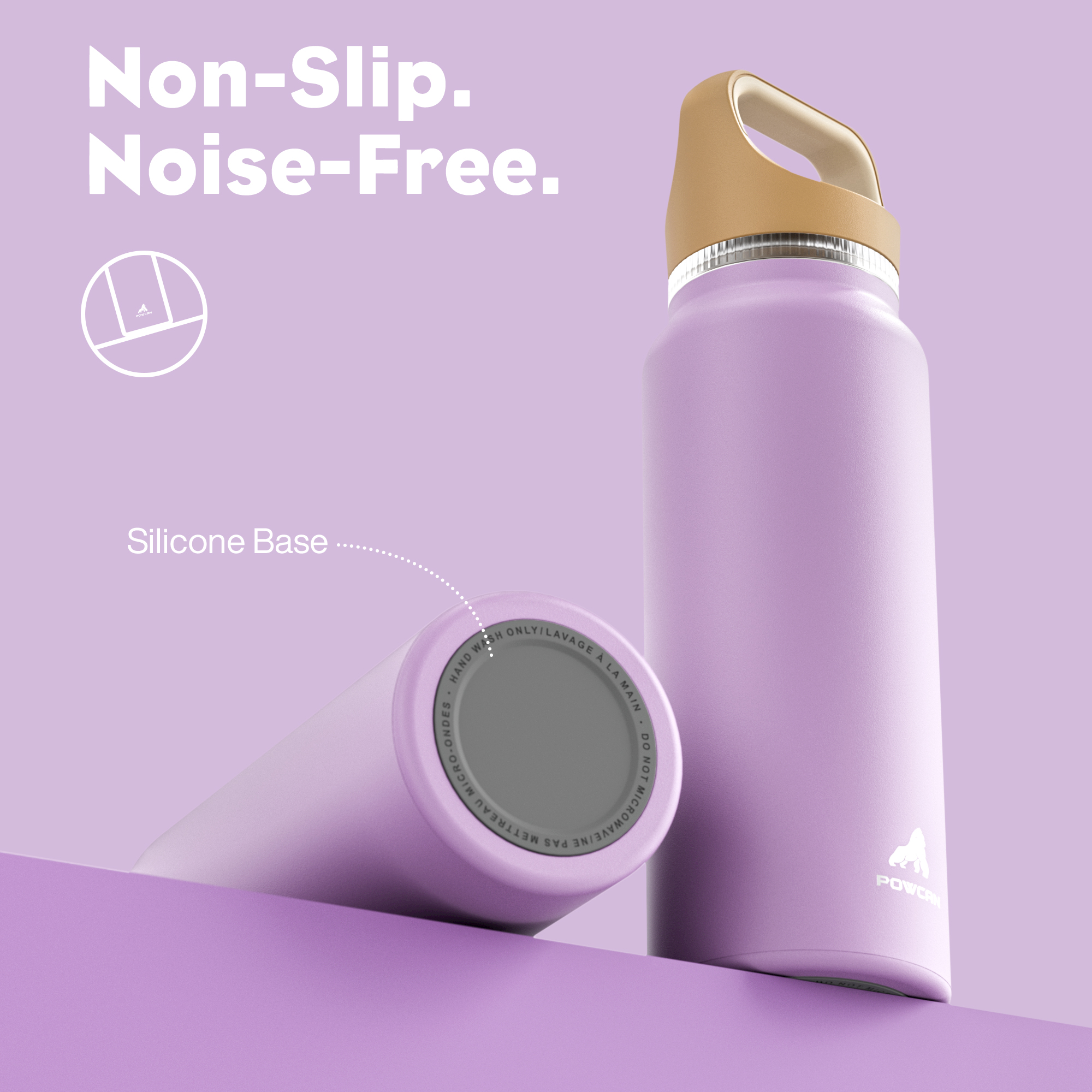 40 oz Insulated Water Bottle with 3 Lids