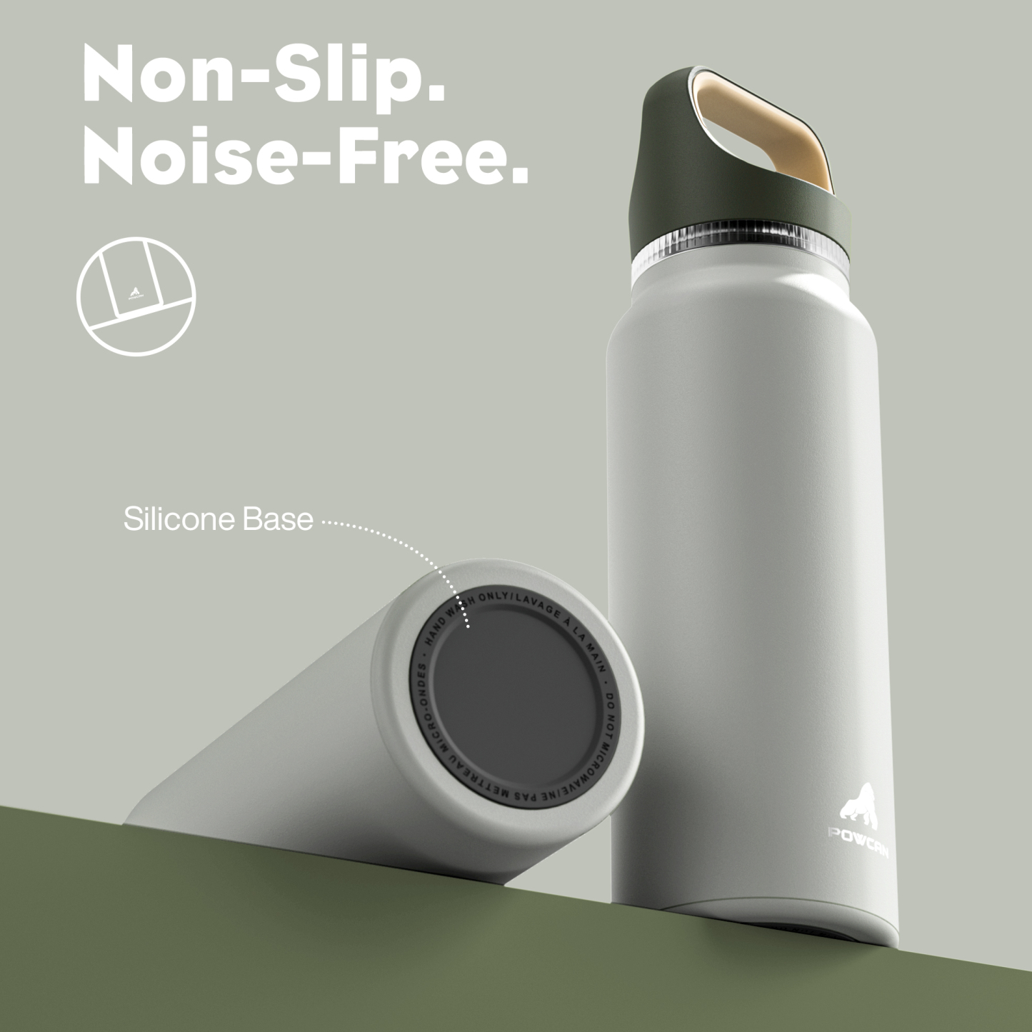 40 oz Insulated Water Bottle with 3 Lids