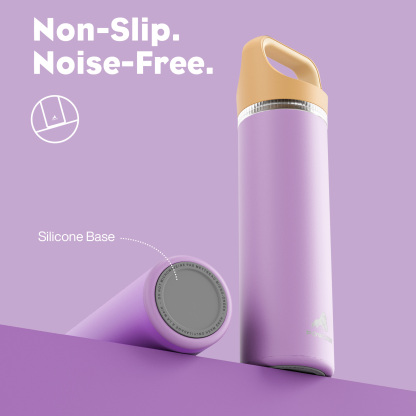 24 oz Insulated Water Bottle with 3 Lids