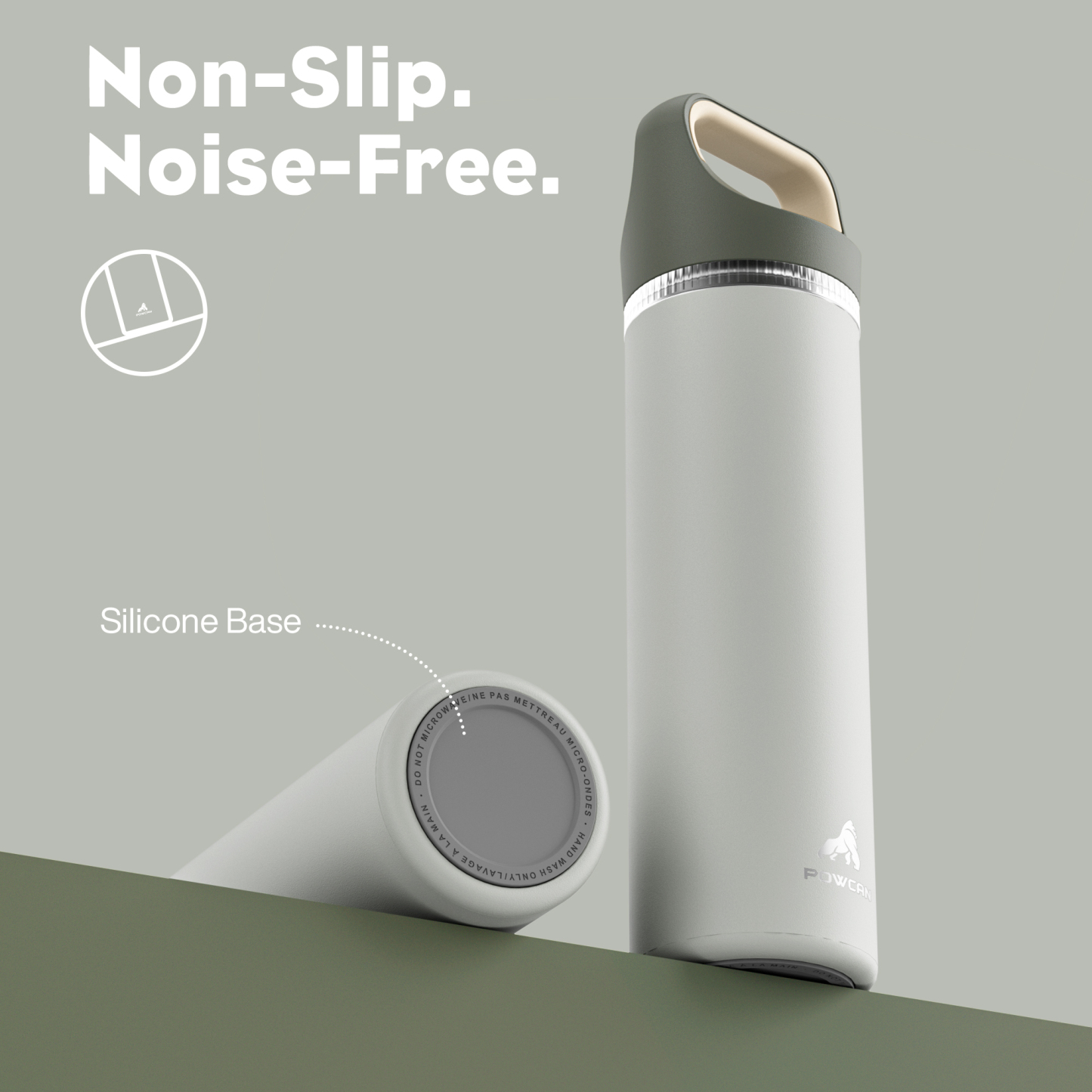 24 oz Insulated Water Bottle with 3 Lids