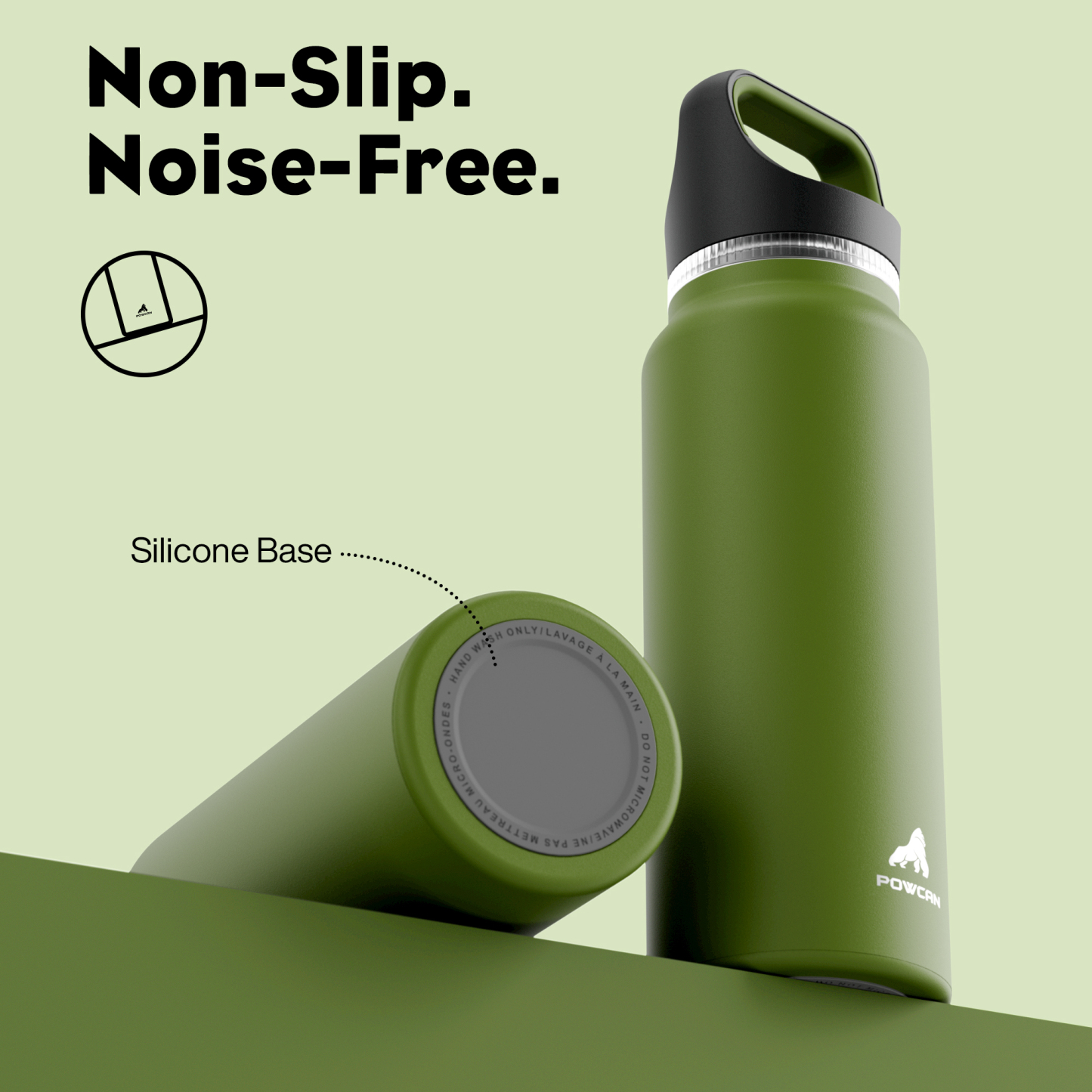 40 oz Insulated Water Bottle with 3 Lids