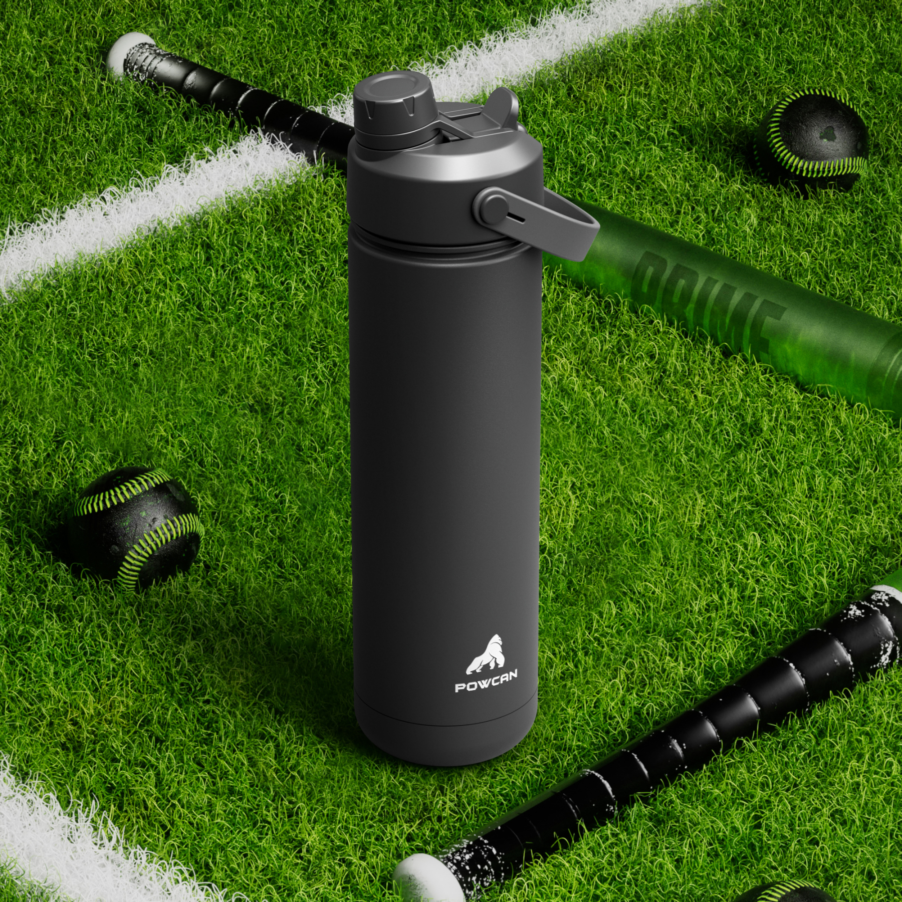 26 oz Insulated Water Bottle with 2-in-1 Straw and Spout Lid - Pure Collection